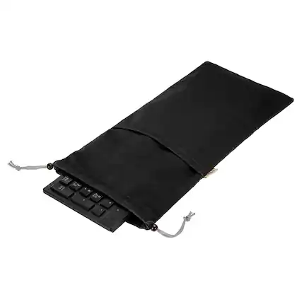 Front. Unique Bargains - 1pc Keyboard Sleeve Cover for 108 Keys, 15.7"x7.5" Portable Dustproof Waterproof Case for Wireless Mechanical Keyboard - Black.
