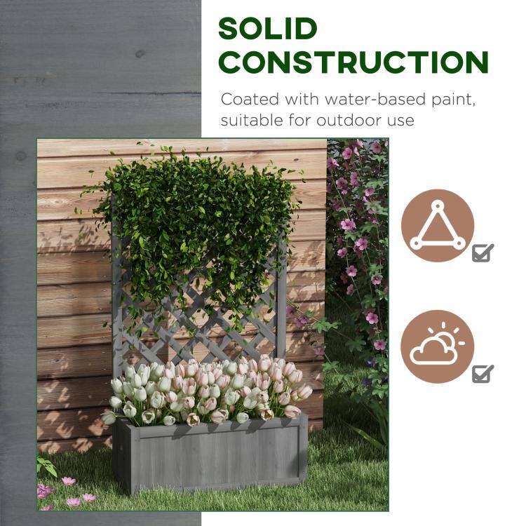 SOLID CONSTRUCTION  
Coated with water-based paint, suitable for outdoor use