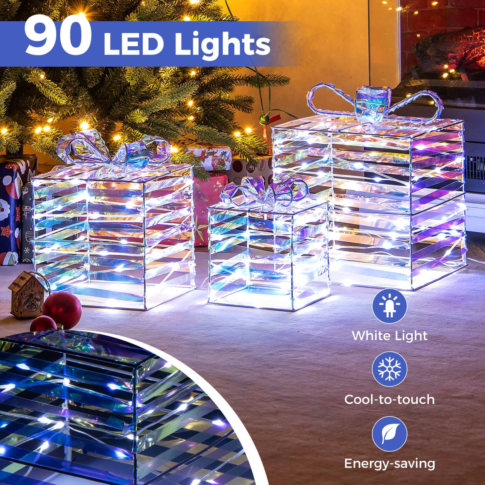90 LED Lights

White Light  
Cool-to-touch  
Energy-saving