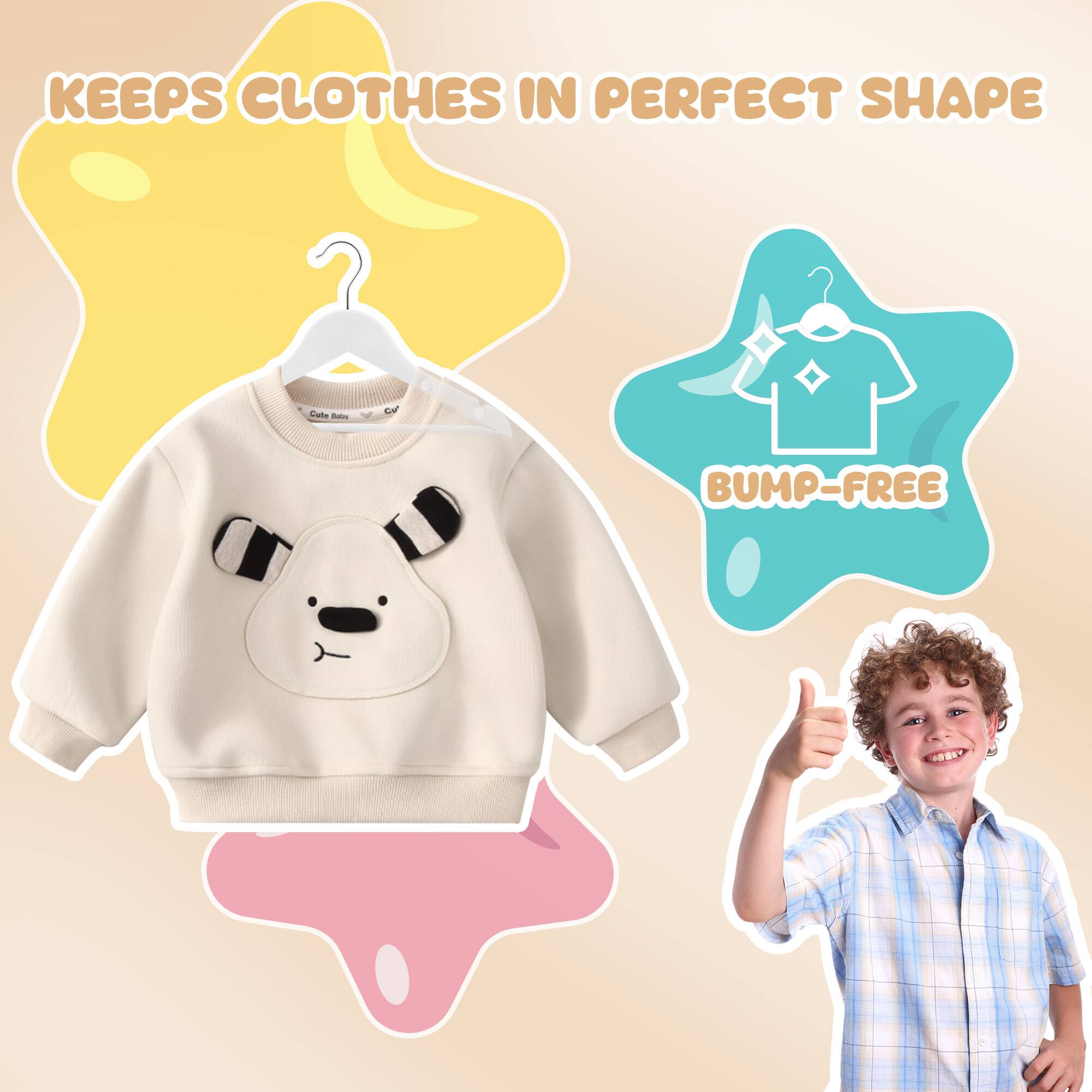 KEEPS CLOTHES IN PERFECT SHAPE

BUMP-FREE
