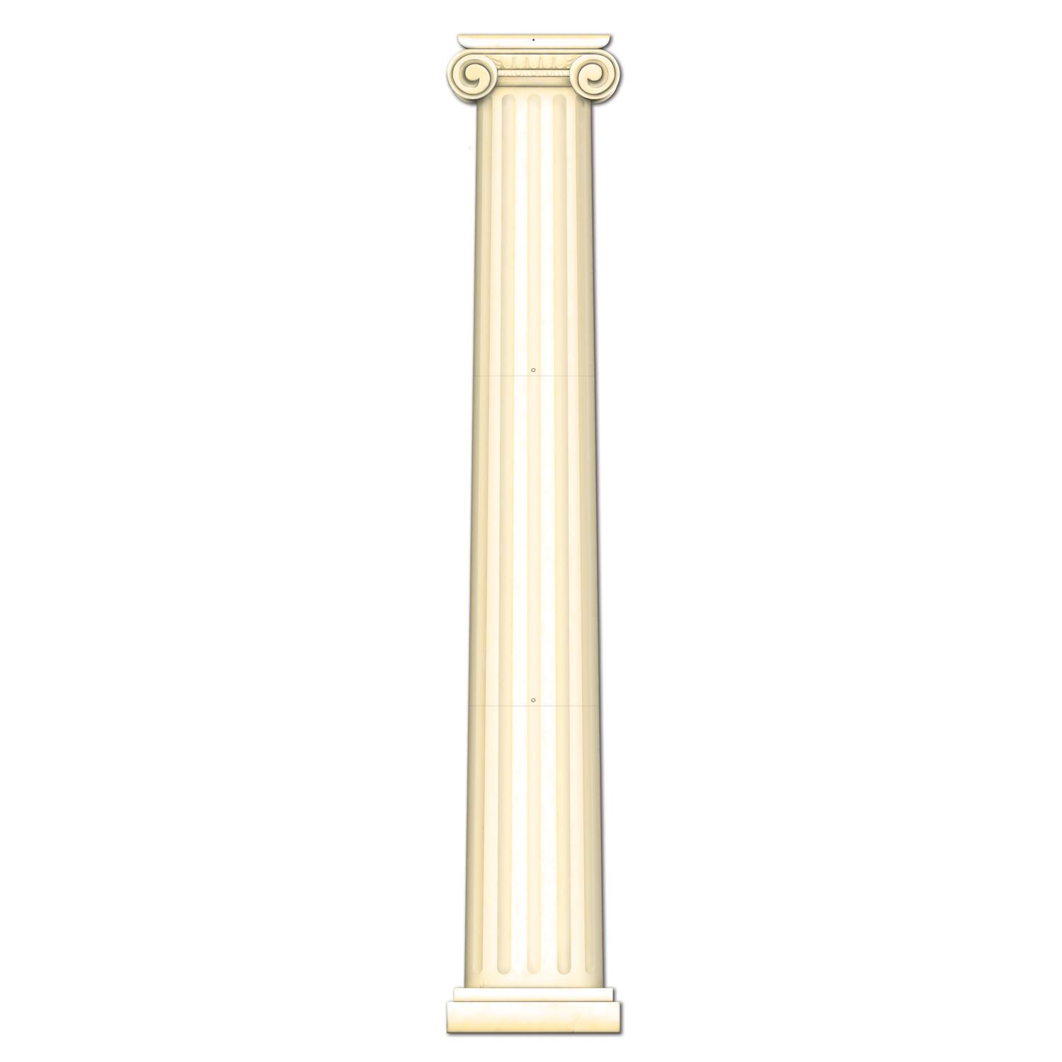 Front. The Beistle Company - Jointed Column Pull-Down Cutout (Pack of 12) - Multicolor.