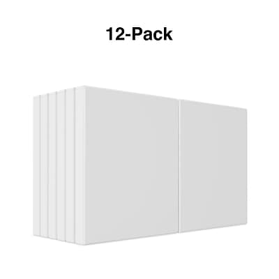 Alt View 1. Staples - 1/2" 3-Ring View Binders, 12/Pack - White.