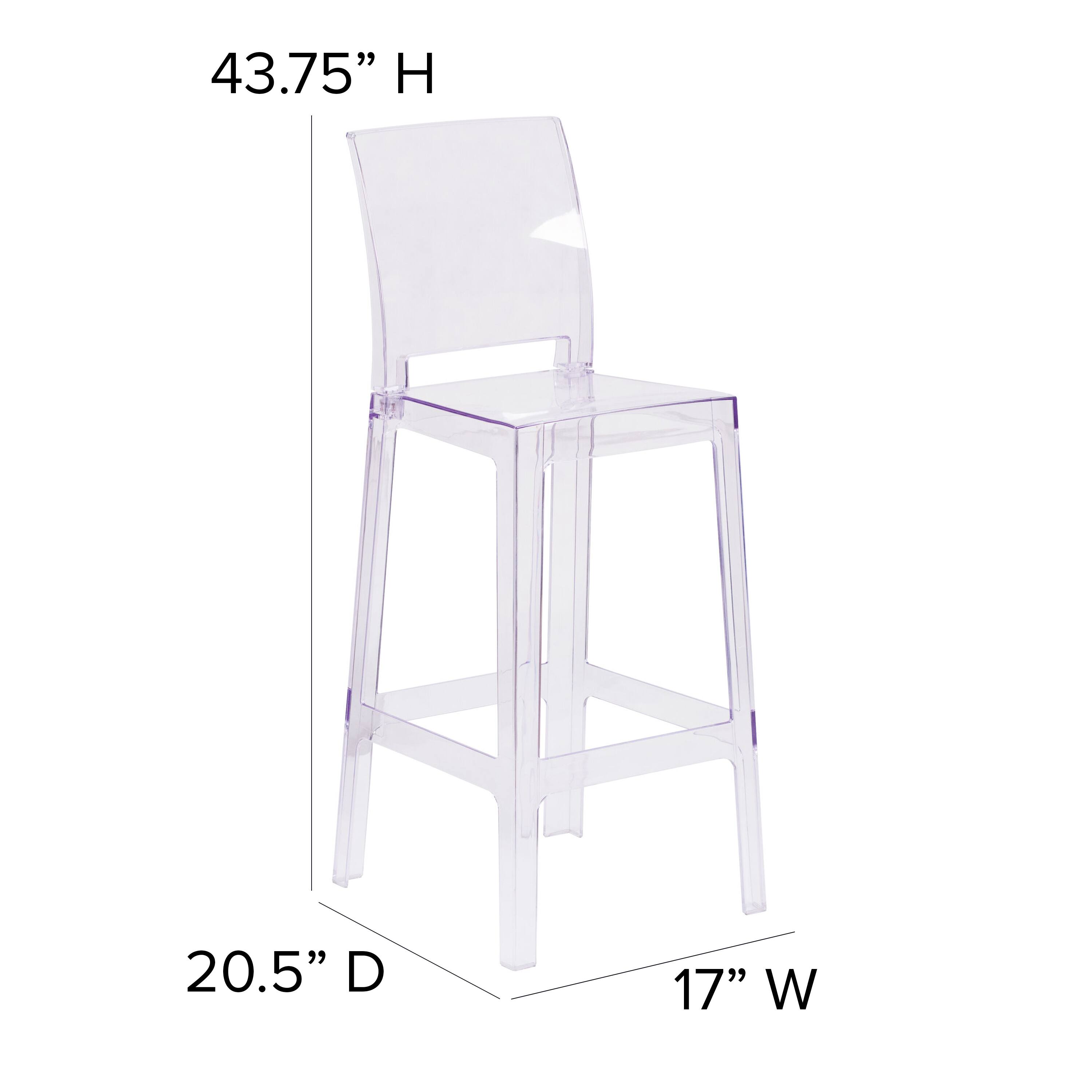 43.75" H  
20.5" D  
17" W