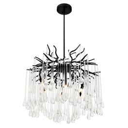 CWI Lighting - Anita 6 Light Chandelier With Finish - Black