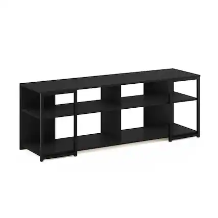 Front. Furinno - Camnus Modern Living TV Stand for TVs up to 65 Inch - Americano/Black.