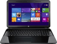 Front Standard. HP - 15.6" Laptop - Intel Core i3 - 4GB Memory - 750GB Hard Drive - Sparkling Black.