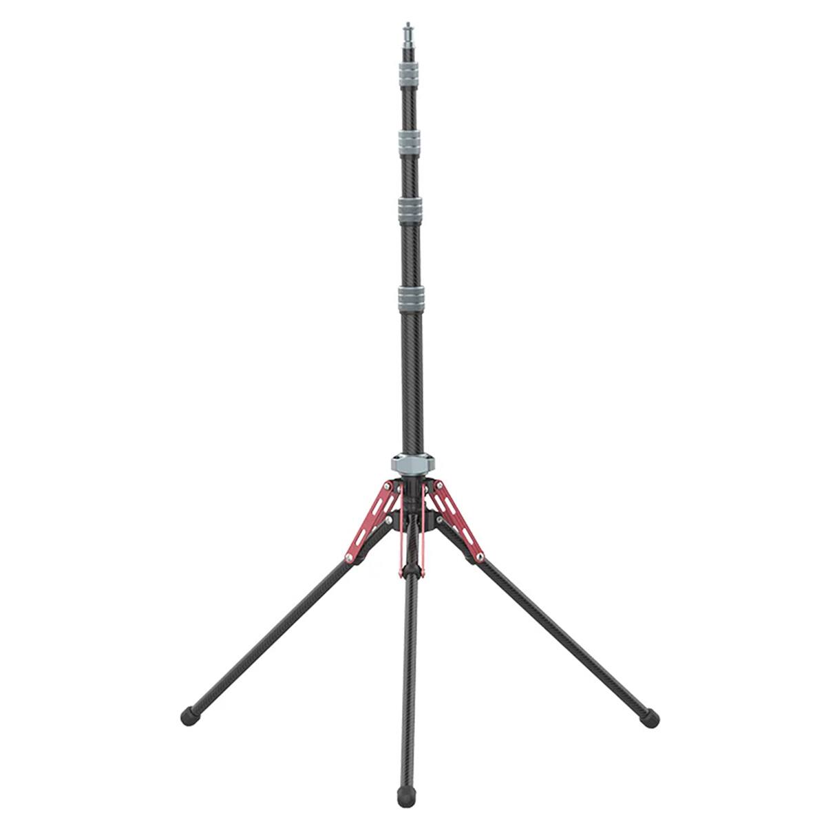 Front. Ulanzi - Ulanzi MT-49 6.4' 5-Section Carbon Fiber Portable Light Stand/Camera Tripod.