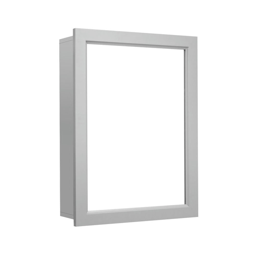 Front. Pefilos - Wall-Mounted Mirrored Medicine Cabinet-Gray, Bathroom Cabinet for Bathroom Laundry Room Kitchen - Gray.
