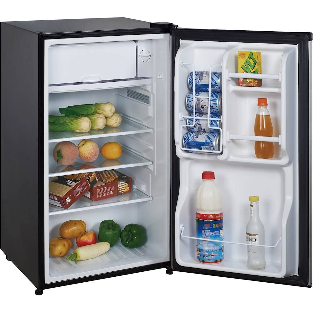 Alt View 12. Magic Chef - 3.5 Cu. Ft. Mini Fridge - Silver.