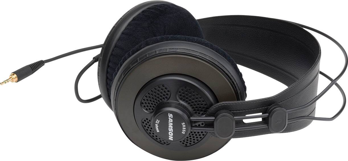 Alt View 14. Samson - SR850 Professional Studio Reference Headphones - Black.
