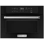 KitchenAid - 1.4 Cu. Ft. Built-In Microwave - Black - Front_Standard