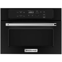 KitchenAid - 1.4 Cu. Ft. Built-In Microwave - Black - Front_Zoom