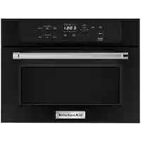 KitchenAid - 1.4 Cu. Ft. Built-In Microwave - Black - Front_Zoom