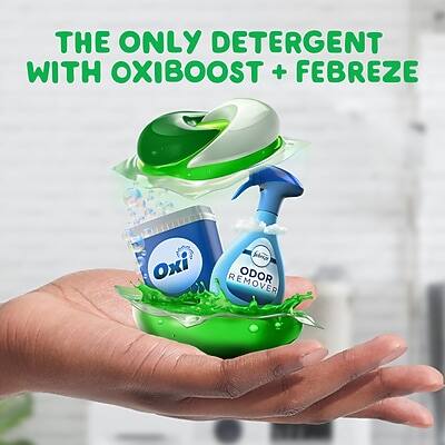THE ONLY DETERGENT WITH OXIBOOST + FEBREZE

ODOR REMOVER