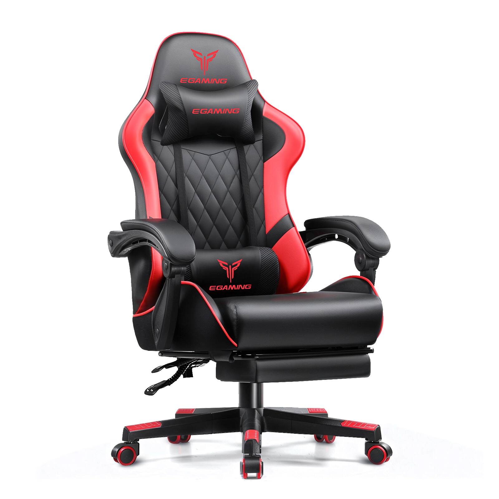 GTPlayer - PU leather Gaming Chair Ergonomic Computer Chair - Red