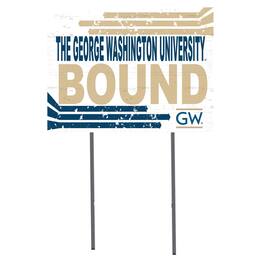 Jardine - George Washington University 18" x 24" Team Yard Sign - White