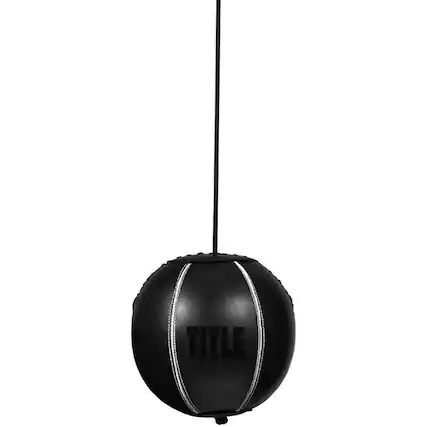 Front. TITLE Boxing - Title Boxing Cannon Ball Punching Bag - Black - Black.