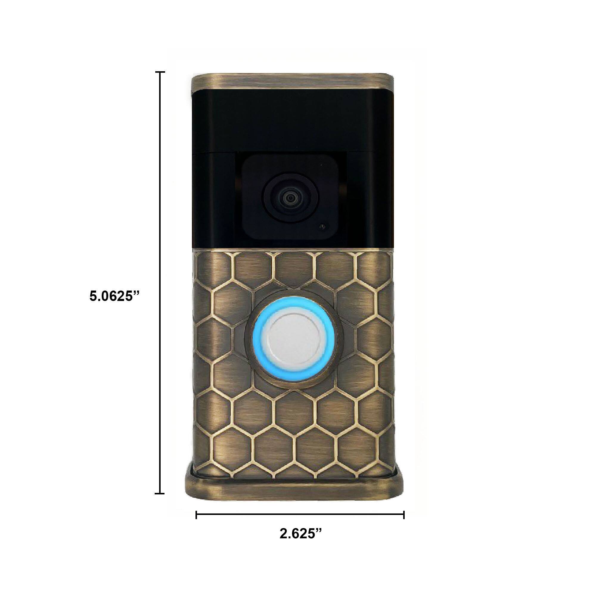 The dimensions of the device are 5.0625" in height and 2.625" in width.