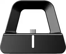 Front. OhSnap - MCON Dock Holder with 4k @60Hz HDMI Video Display for Univeral Phones with USB-C Port - Black.