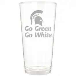 Great American Products - Michigan State Spartans Etched 16oz. Rally Cry Pint Glass - Multicolor
