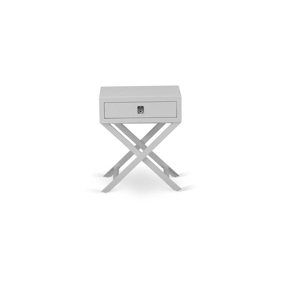 Left. East West Furniture - Night Stand Urban Gray - Brown.