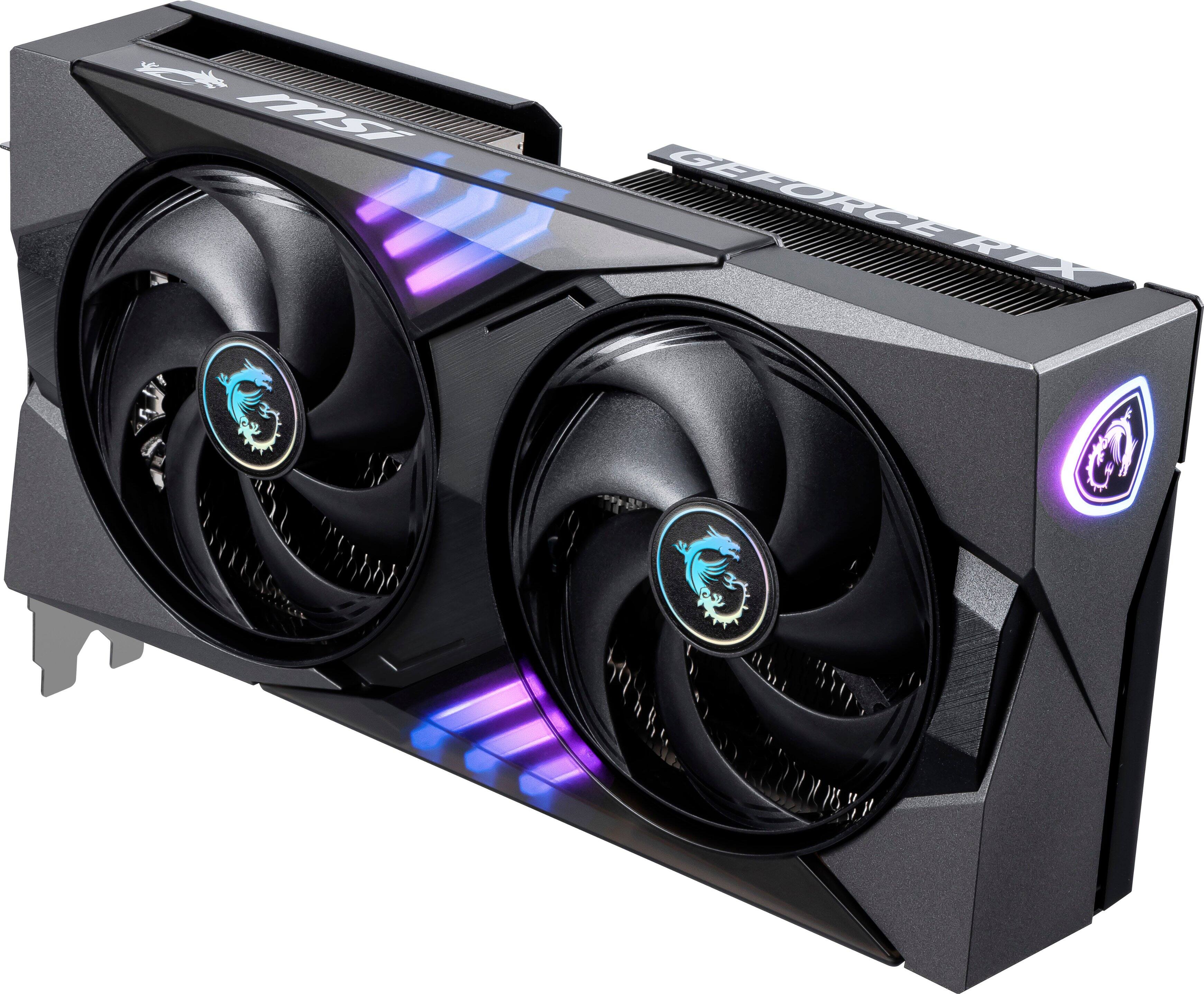 Alt View 1. MSI - NVIDIA GeForce RTX 5060 Ti 8G GAMING OC 8GB GDDR7 PCI Express Gen 5 Graphics Card - Black.