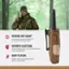 NEWING R REWIND-SAY-AGAIN: Automatically replay the last 20 seconds of incoming audio.

MEMORY LOCATIONS: Store and scan up to 10 channels/privacy code combinations.

BURP FEATURE: Expels water from speaker grill if radio is submerged.