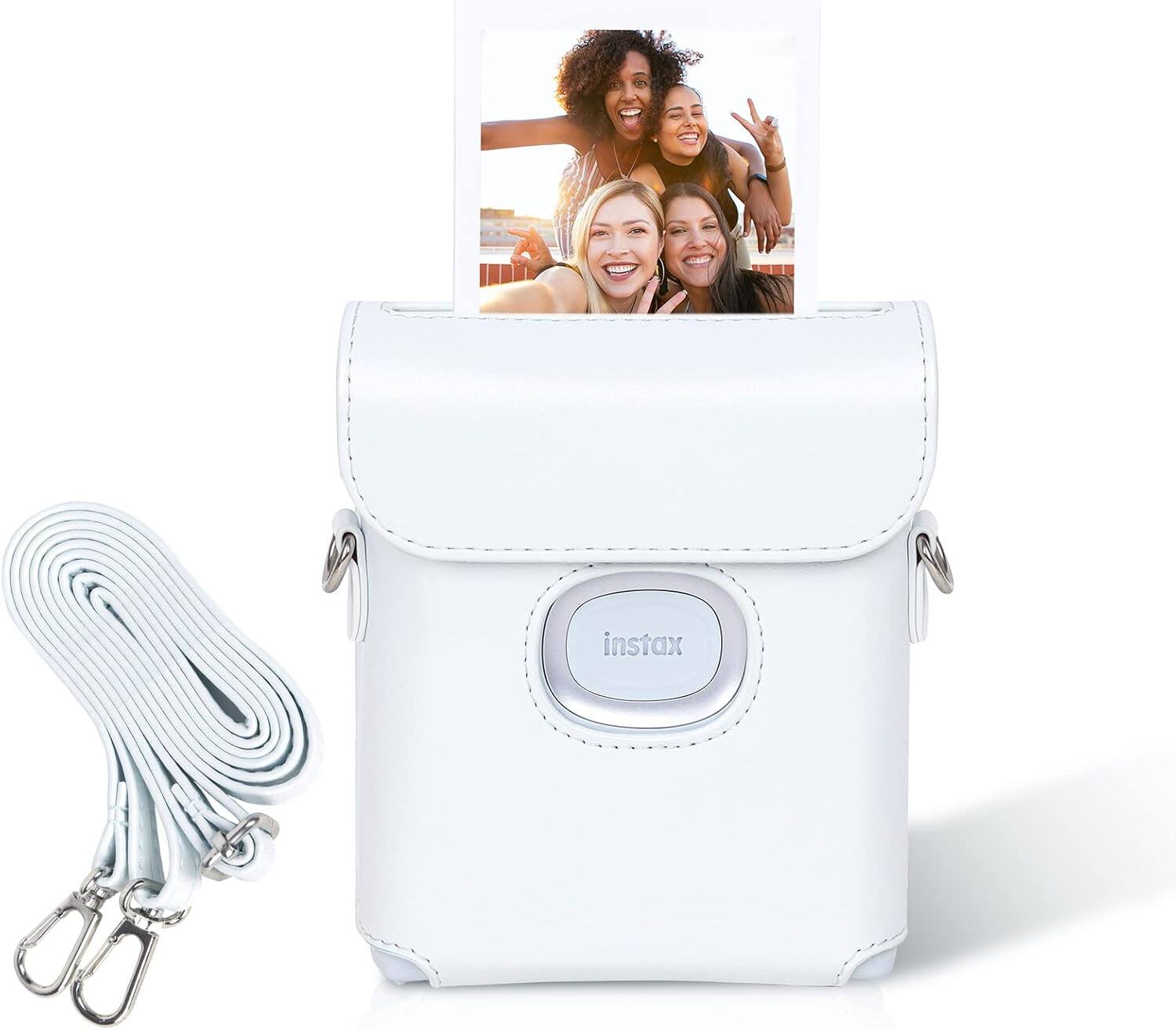 Front. Instax - Instax Link Case - SQ Link Protective Case Cover for Instax Square Link Smartphone Printer - White.
