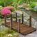 Alt View 1. Costway - 5 ft Wooden Garden Bridge Arc Footbridge Stained Finish Walkway w/Rails - Brown.