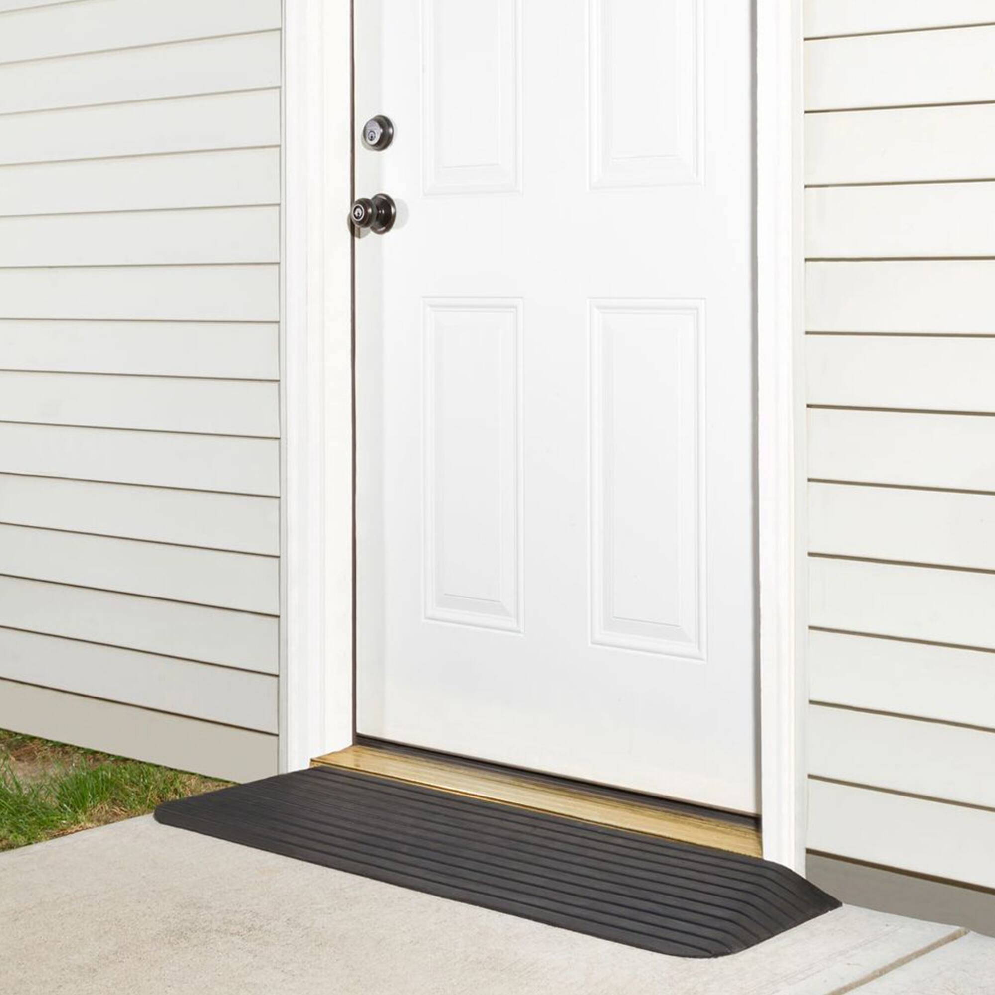 Alt View 2. Silver Spring - Silver Spring Rubber Threshold Ramp for Wheelchairs, Scooters & More, 0.5" Rise - Black.