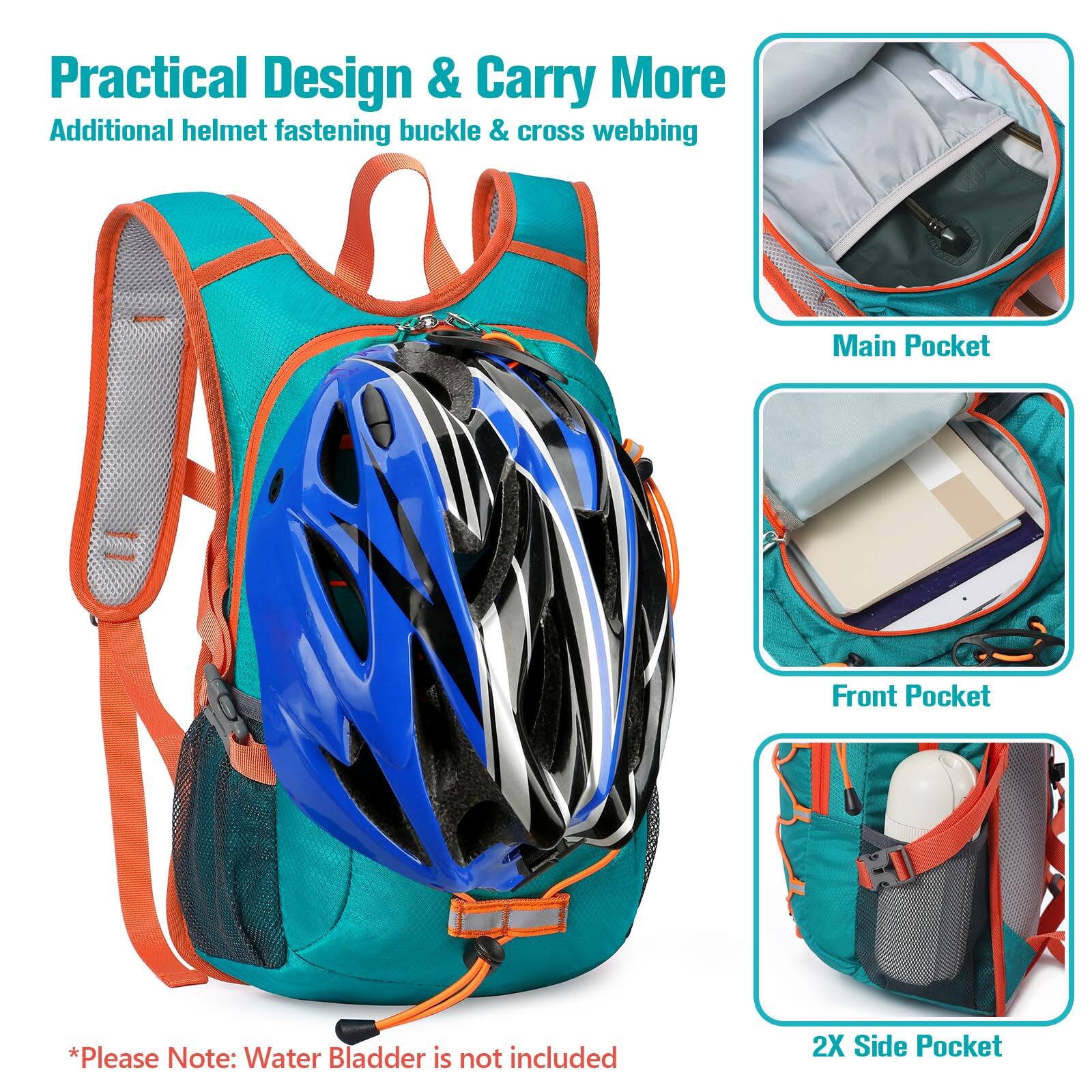 Stamp n Camp 12l Hiking Backpack Small Hydration Waterproof Camping ...