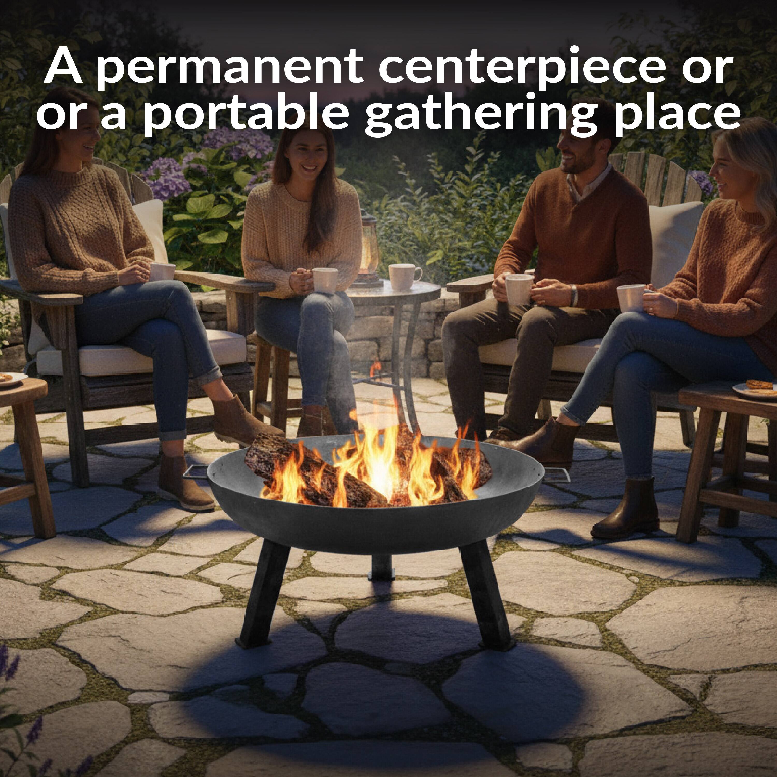 A permanent centerpiece or a portable gathering place