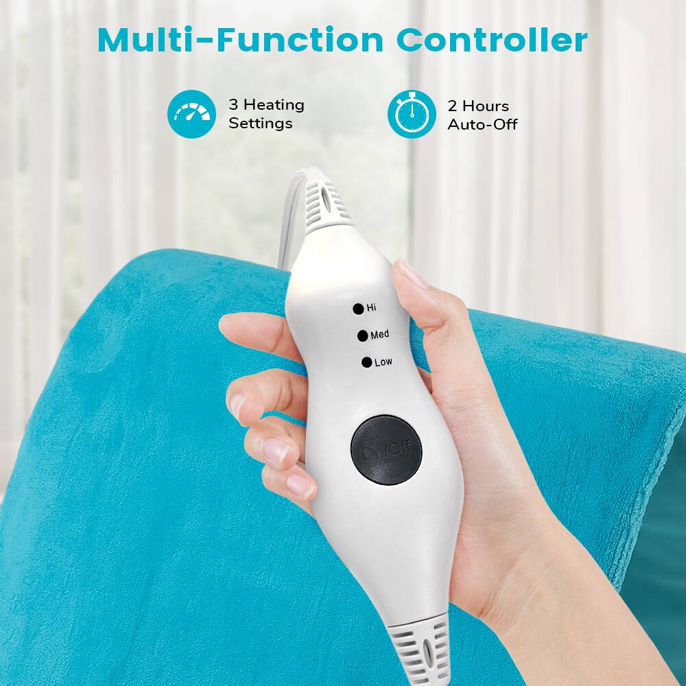 Multi-Function Controller

3 Heating Settings

2 Hours Auto-Off

Hi
Med
Low
On/Off