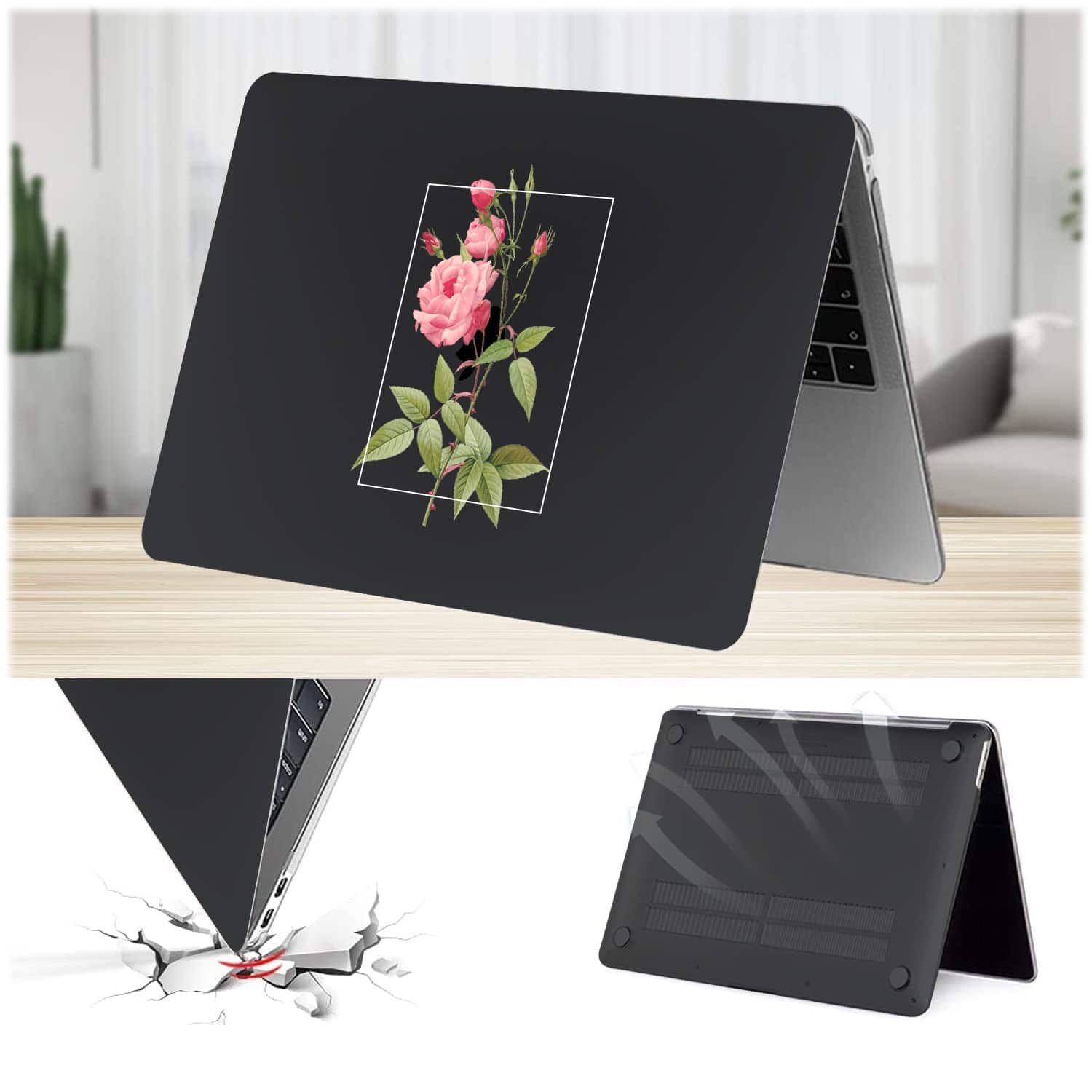 Alt View 13. SaharaCase - Arts Case for Apple MacBook Air 13.6" M2 and 13" M3 Chip Laptops - Black.