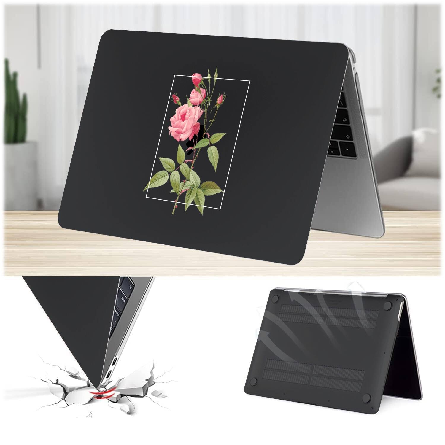 Alt View 13. SaharaCase - Arts Case for Apple MacBook Air 13.6" M2 and 13" M3 Chip Laptops - Black.