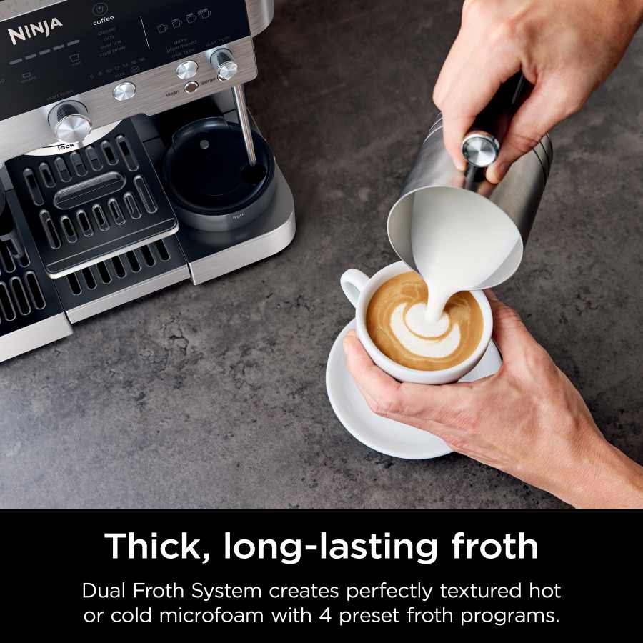 Thick, long-lasting froth  
Dual Froth System creates perfectly textured hot or cold microfoam with 4 preset froth programs.