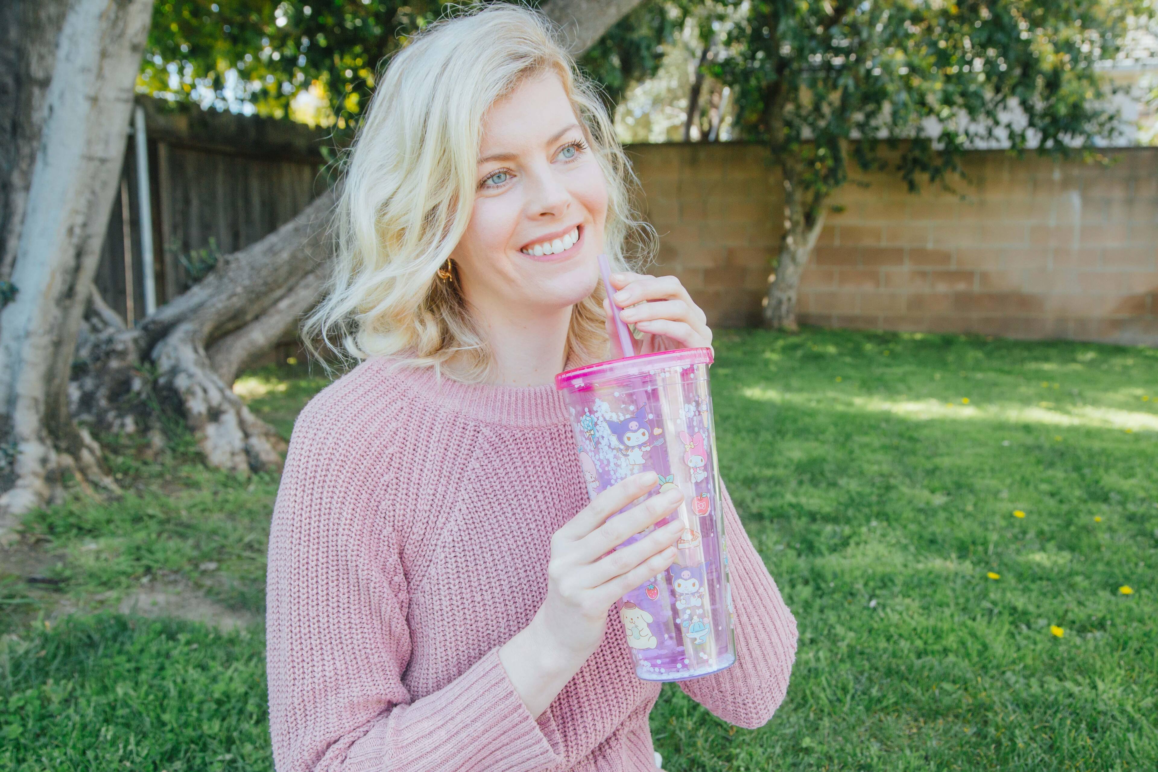 Alt View 5. Silver Buffalo - Sanrio Hello Kitty and Friends Toss Confetti Carnival Cup | Holds 32 Ounces - Purple.