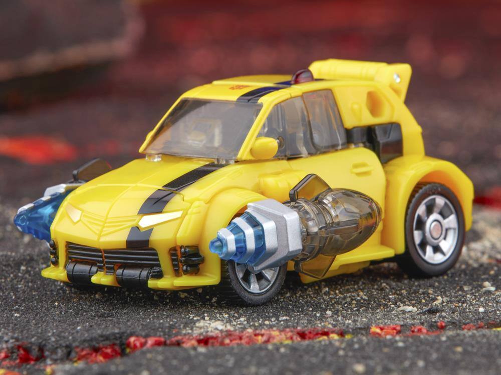 Alt View 6. Transformers - Hasbro F8524 5.5 inch Transformers Legacy United Deluxe Class Animated Universe Bumblebee Action Figure - Black.