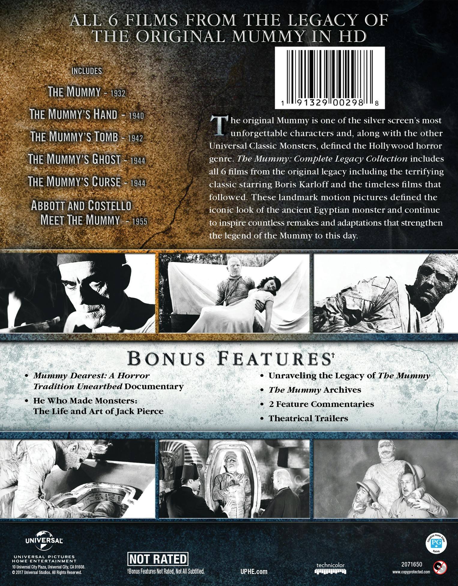 Angle. The Mummy: Complete Legacy Collection (Blu-ray Set) [Blu-ray].