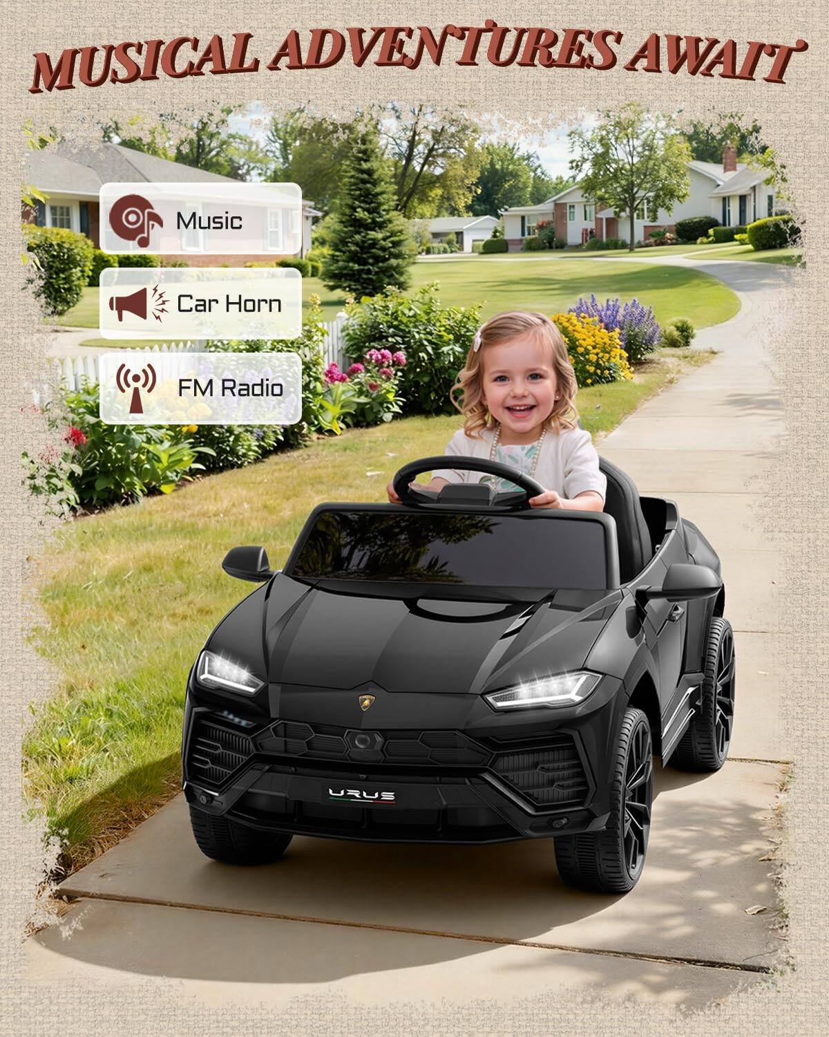 MUSICAL ADVENTURES AWAIT

Music
Car Horn
FM Radio
URUS