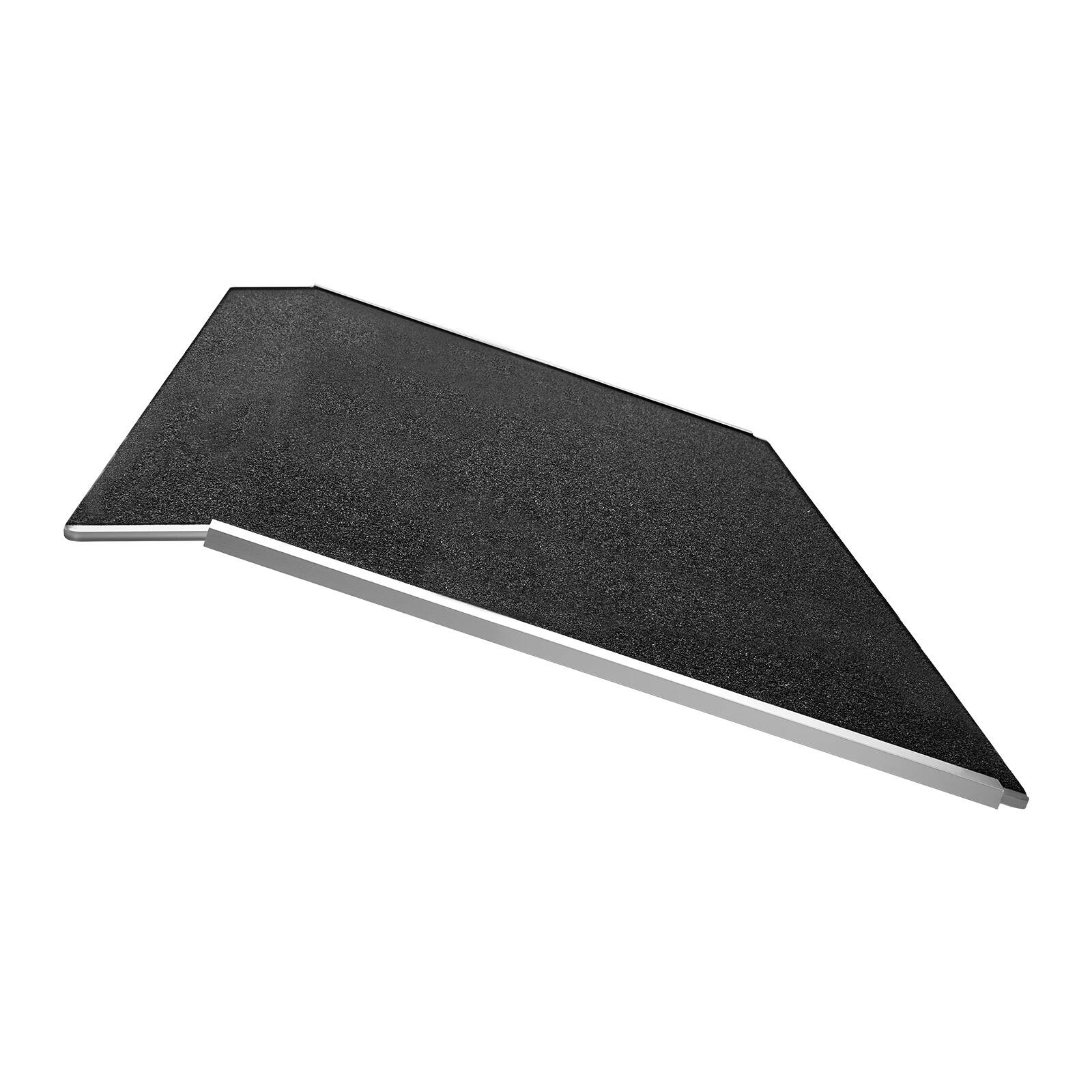 Alt View 5. VEVOR - Threshold Ramp for Doorways, 31.9 x 15.4 in, Platform Aluminum Wheelchair Ramp, Non-Slip Door Threshold Ramps - Black.