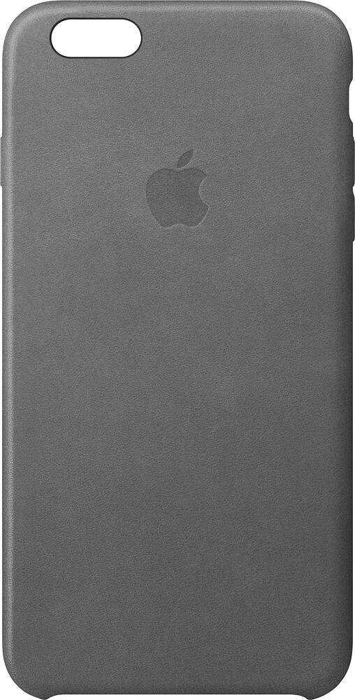 Front. Apple - Back Cover for iPhone 6 Plus and 6s Plus - Storm gray.