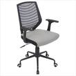 LumiSource - Lumisource Network Office Chair in Black and Silver - Black - Larger Front