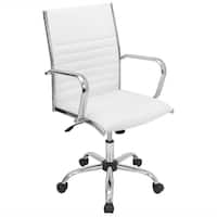 Lumisource Master Office Chair in White - White - Front_Zoom