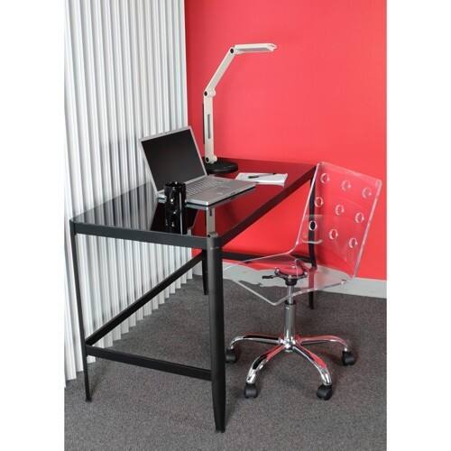 Best Buy LumiSource Pia Table / Desk Black TBCFPIA BK+BK