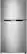 Front. Insignia™ - 21 Cu. Ft. Top-Freezer Refrigerator - Stainless steel look.