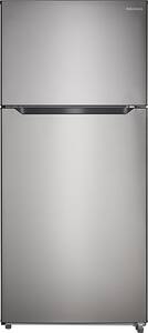 Insignia™ - 18 Cu. Ft. Top Mount Refrigerator - Stainless steel - Front_Standard