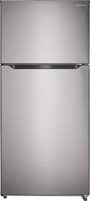 Insignia 18 Cu Ft Top Freezer Refrigerator Stainless Steel Ns Rtm18ss7 Best Buy