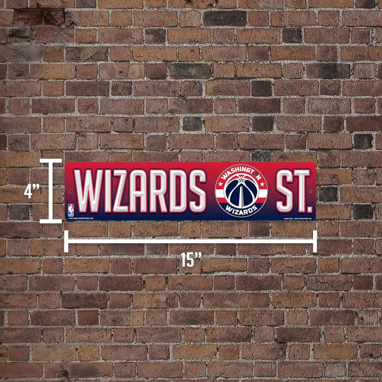 WASHINGTON N ST.  
WIZARDS  
WIZARDS  

4"  
15"