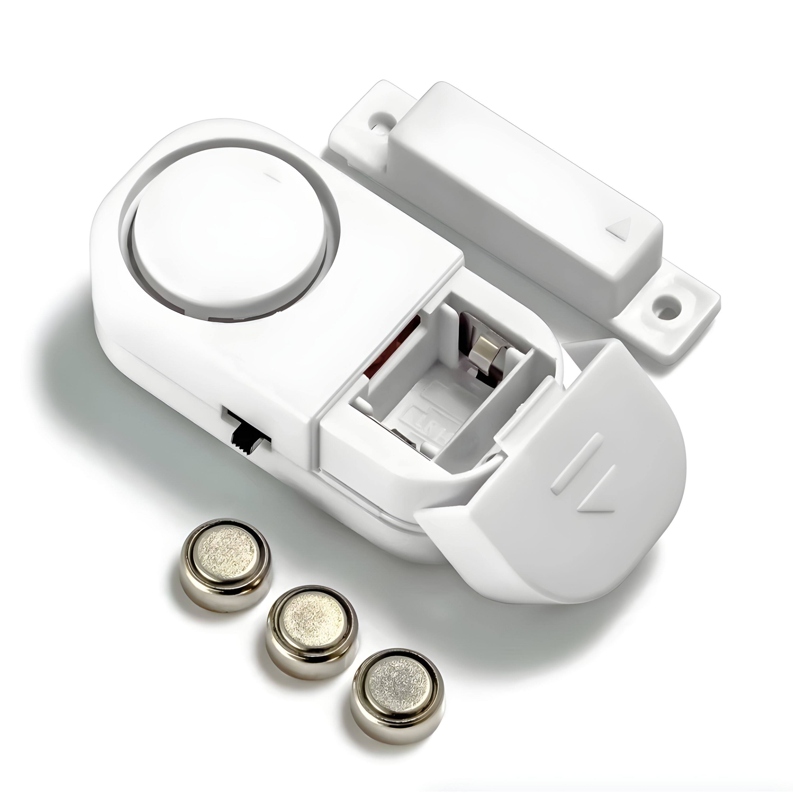 Back. Kitcheniva - Wireless Home Window Door Burglar Security Alarm System Magnetic Sensor 6 Pcs - White.